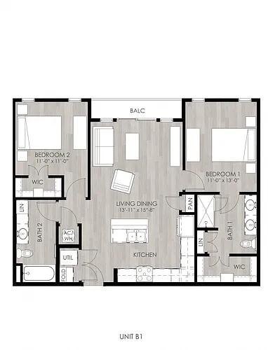 Floor plan B1