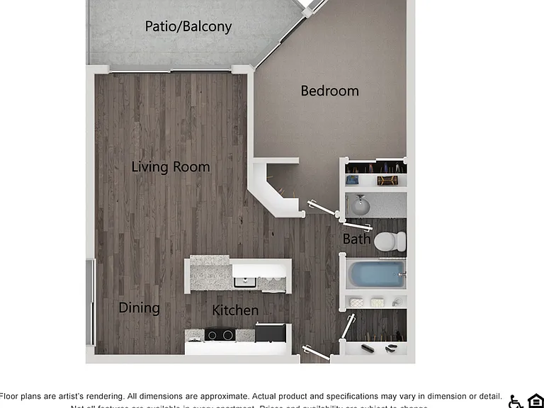 1 bedroom 1 bath - 719 square feet 1 bedroom 1 bath - 719 square feet
