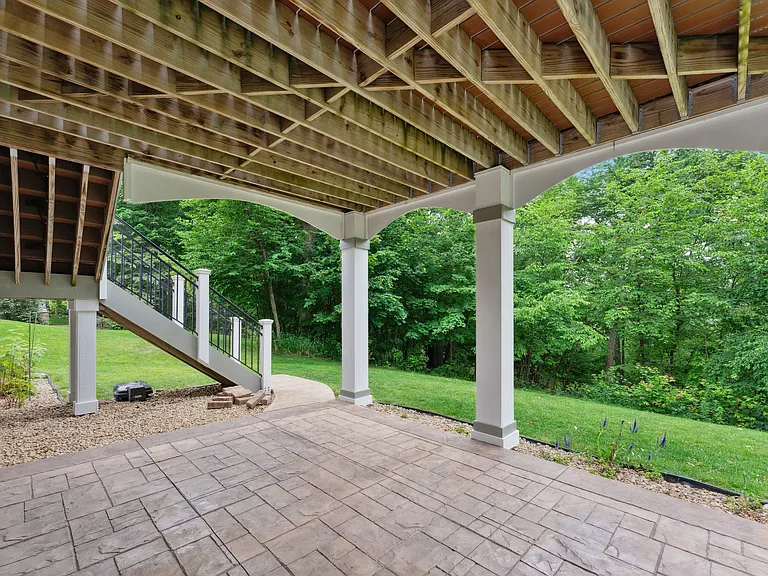Walk out patio