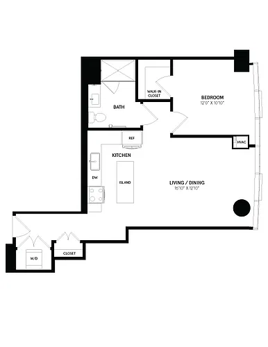 Floor plan 1 Bed/1 Bath-07-08