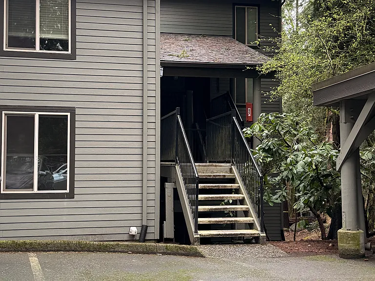 Condo entry is on the second floor