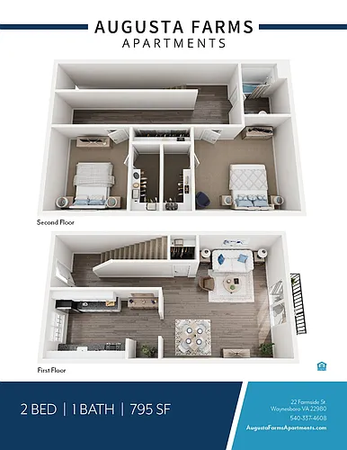 Floor plan 2 Bed