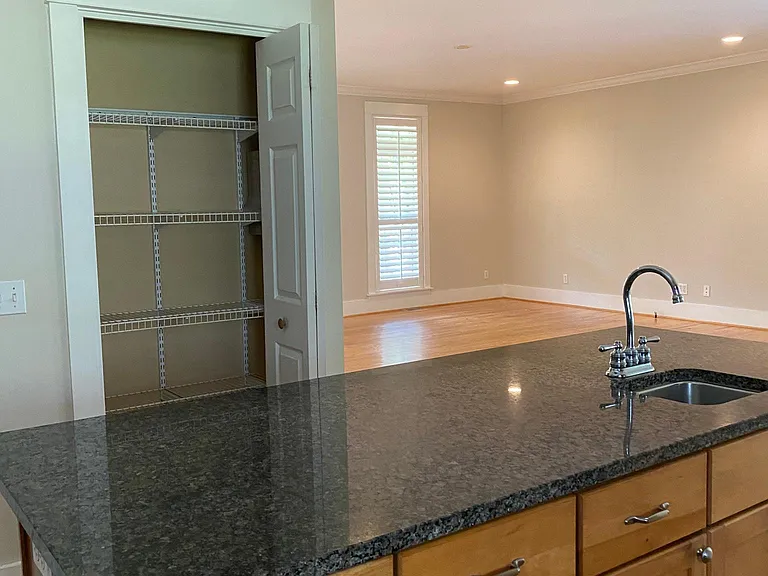 Kitchen island with sink.