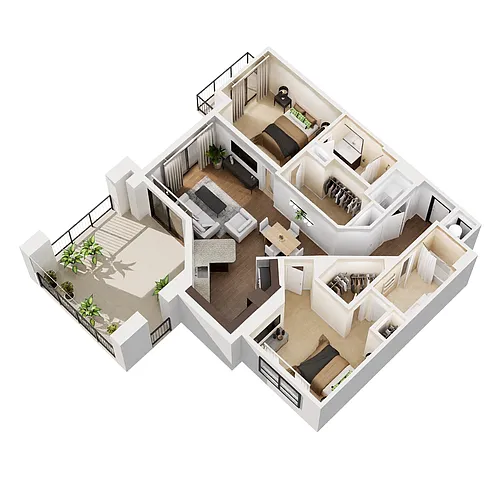 Floor plan 2B7