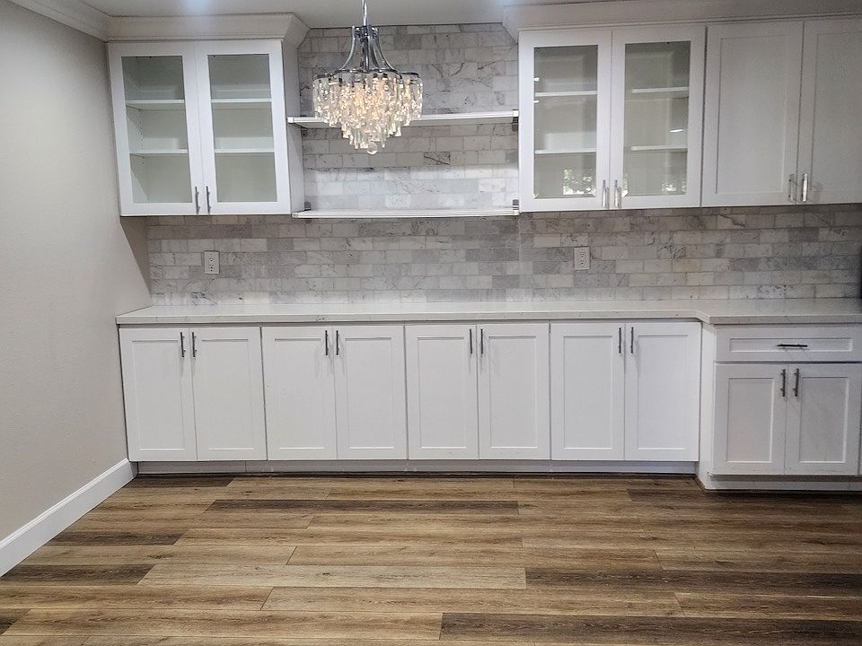 Dining Area with built-in cabinets