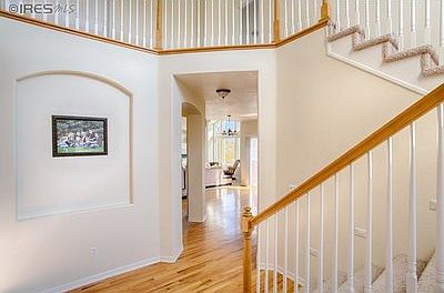 Elegant foyer stairway