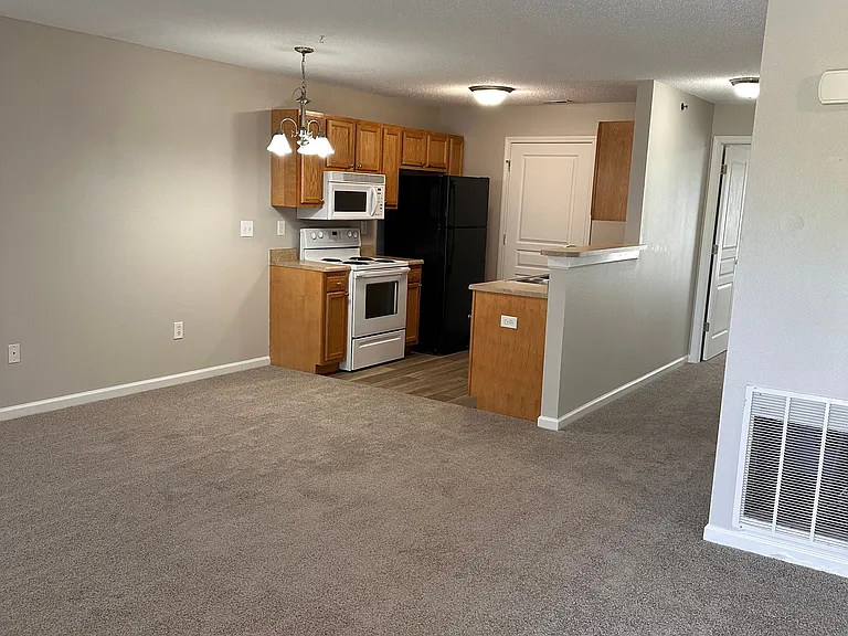 Unit 3 - Open concept of Living room, Dining room, & Kitchen
