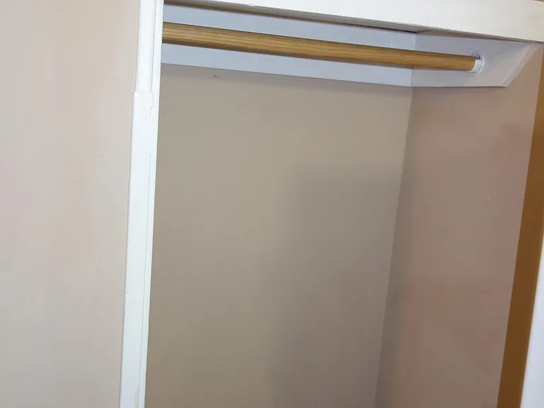 Coat closet in laundry room