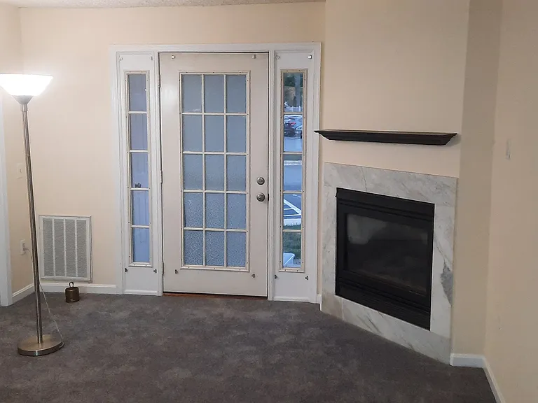 Exterior entrance in living room.