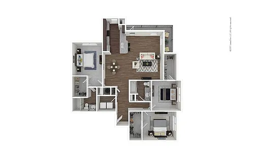 Floor plan The University - Workforce Housing