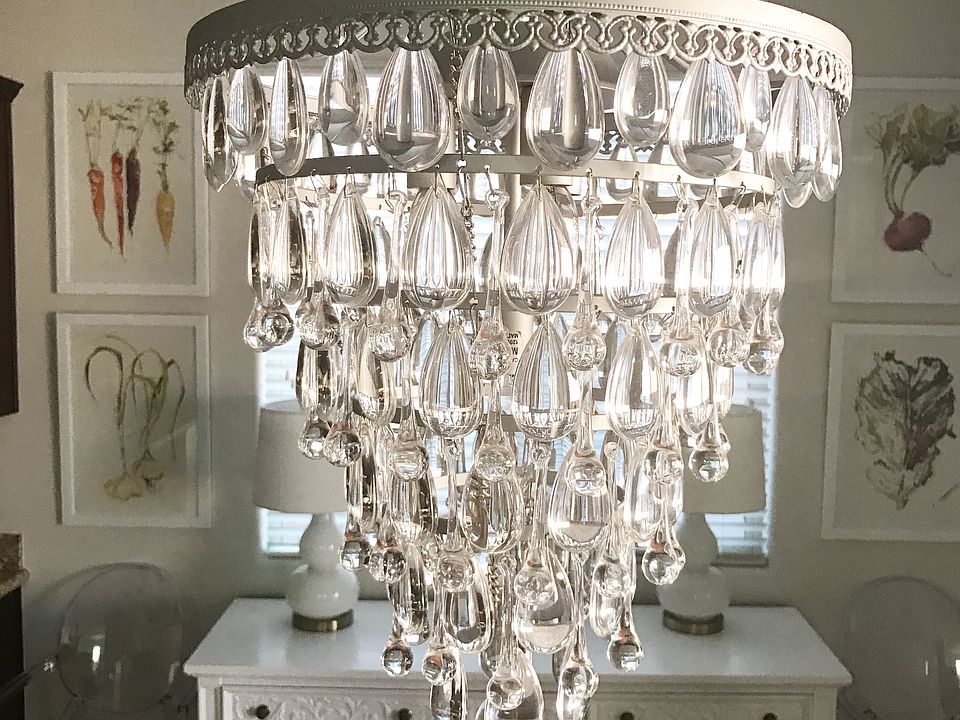 Upgraded kitchen chandelier