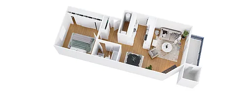 Floor plan 1X1