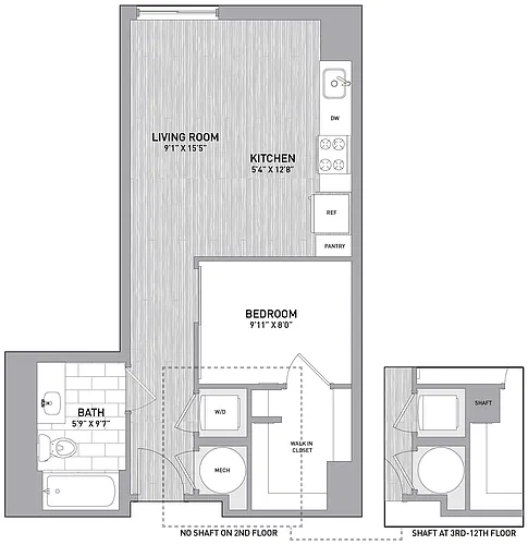 Floor plan Studio A