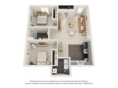 Floor plan 2X1 B