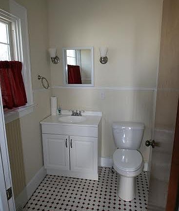 1/2 bath on ground floor