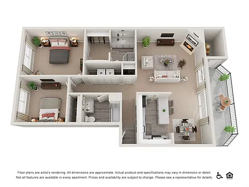 Floor plan 2X2AB