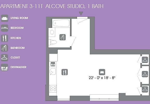2nd image of 260 W 26th St APT 9T