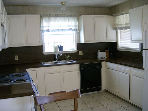 Great view of open kitchen.
