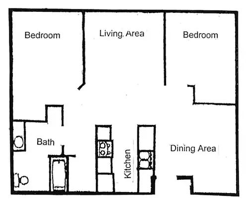 Floor plan 2 Bedroom