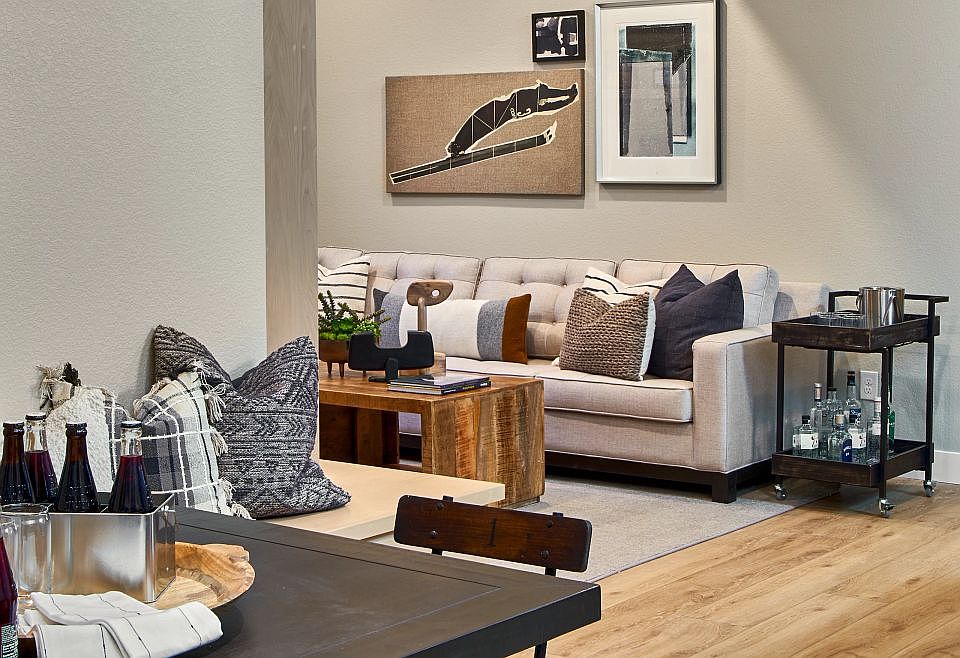 Amber Light Model Finished Basement