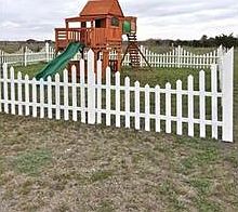 Children's play area with play scape installed in 2013.