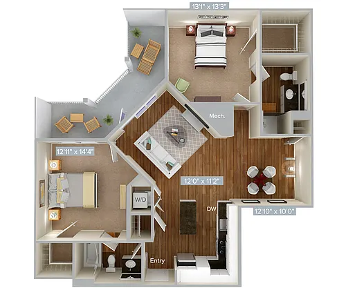 Floor plan B4-1-2-1170