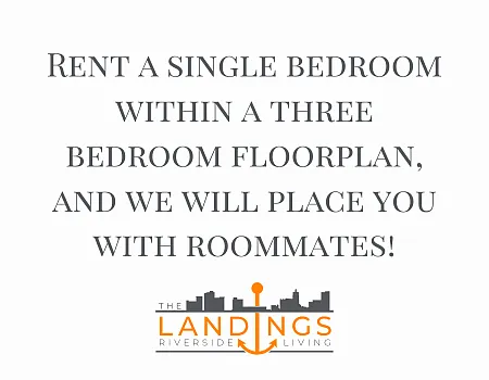 Floor plan 3 Bedroom / 2 Bath Bedspace - Leased By the Room