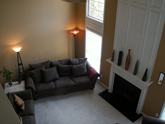 The 2 story family room from the catwalk above