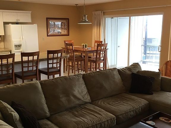 Living room and dining area