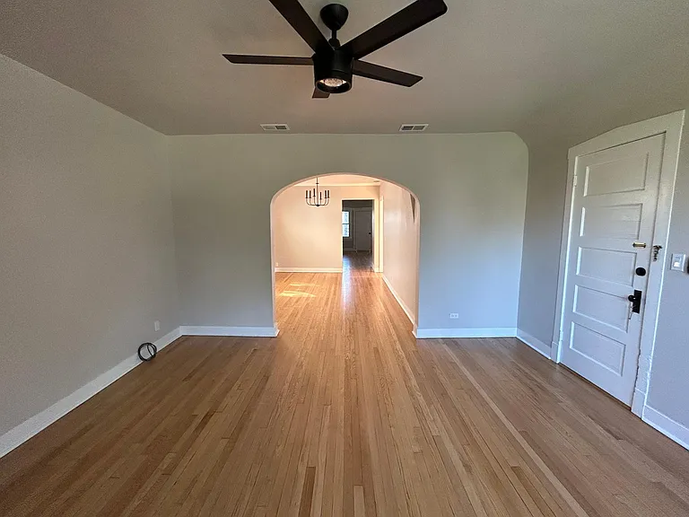 Living room looking into dining room