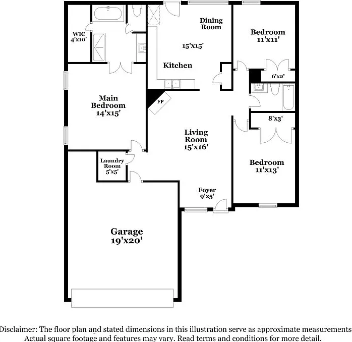 3 bed, 2.0 bath, 1297 sqft, $2,450 — Photo 2