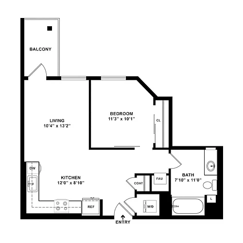 Floor plan A2- The Hendrix