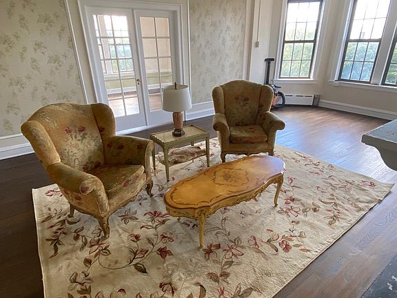 Living Room, facing French double door entry to living room