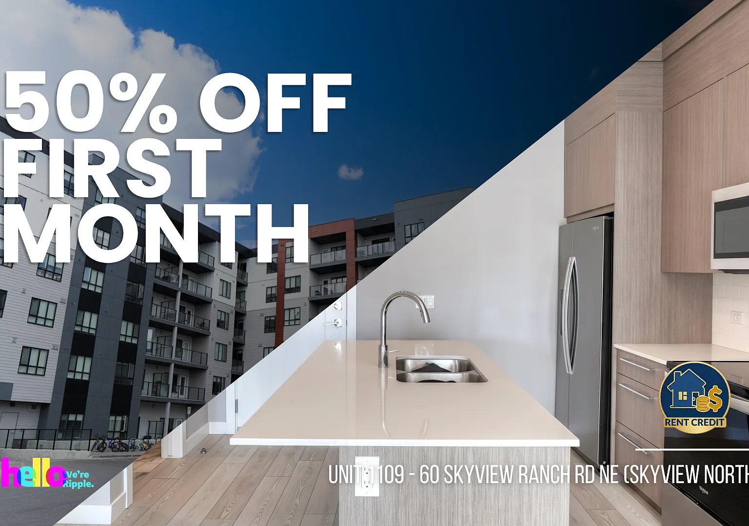 60 Skyview Ranch Rd NE (Skyview North) - Unit 1109, Calgary - Unit 1109 — Photo 1