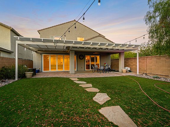 2485 Sturrock Dr Henderson Rental Front View Anthem Highlands backyard twlight 2_08282024