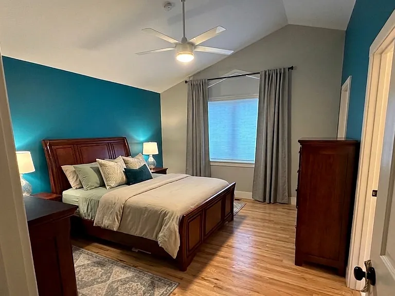 Master Bedroom with adjoining master bathroom