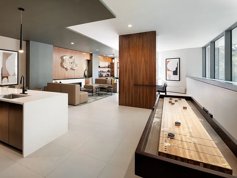 Resident lounge with shuffle board