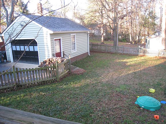 Fenced back yard