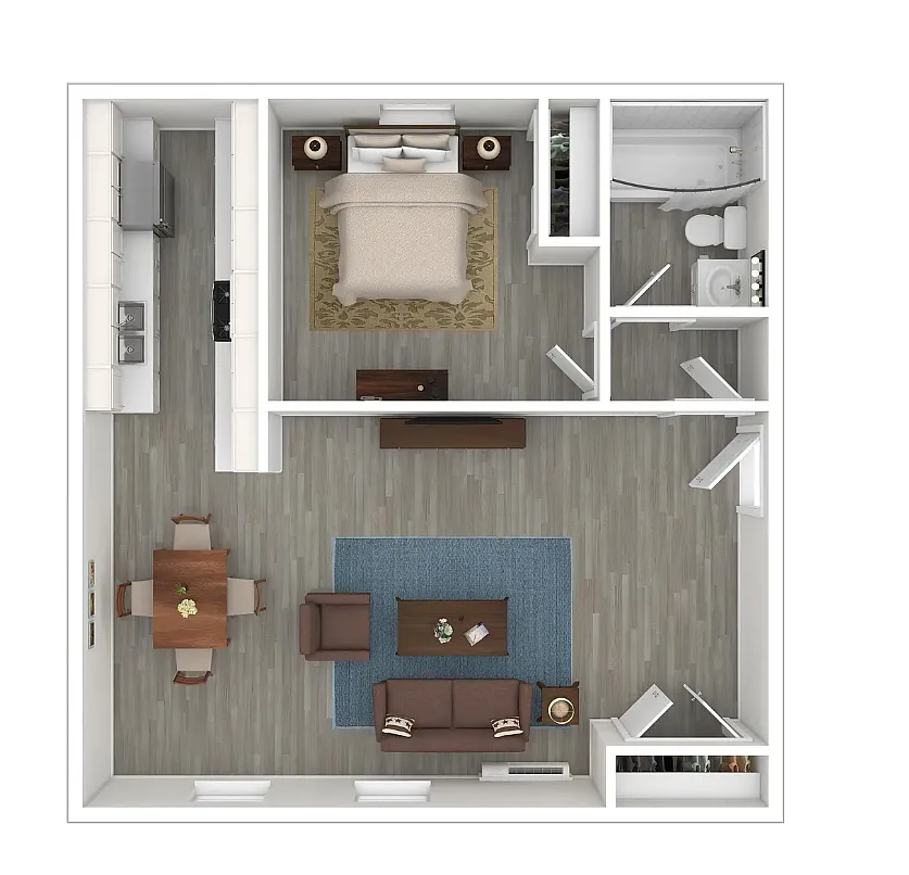 Floor plan 1 Bedroom