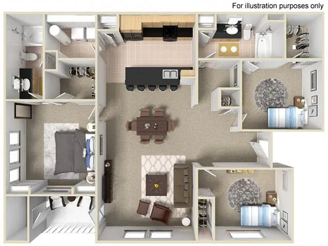 Floor plan 3X2 Dakota