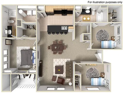 Floor plan 3X2 Dakota