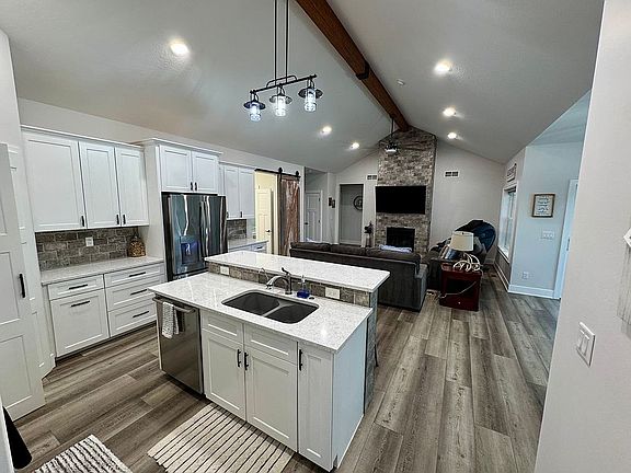 Kitchen and living room