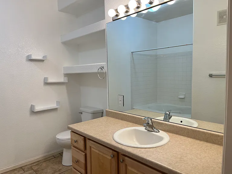 Master bathroom, not shown is bathtub/shower.