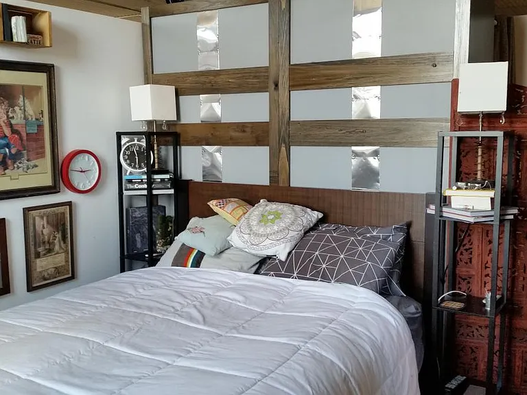 Master bedroom in with walk in closet