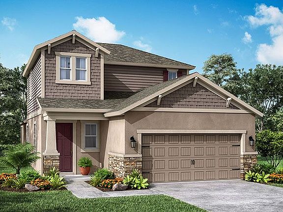 Jade Craftsman elevation with opt stone by William Ryan Homes