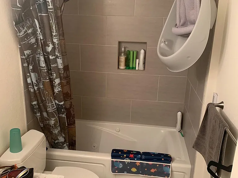 Main bathroom. Jet tub.