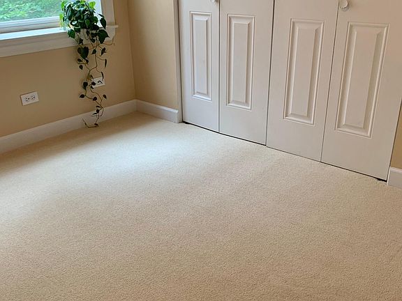 New carpet in the bedroom.