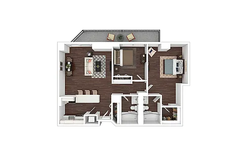 Floor plan B8 - Renovated