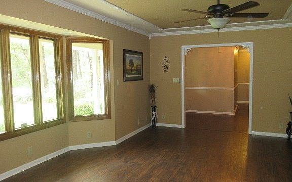 Living room with foyer view