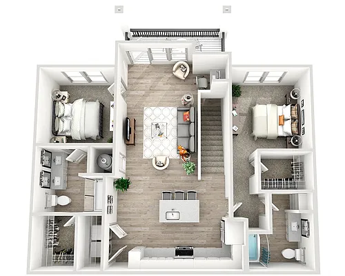 Floor plan B1B